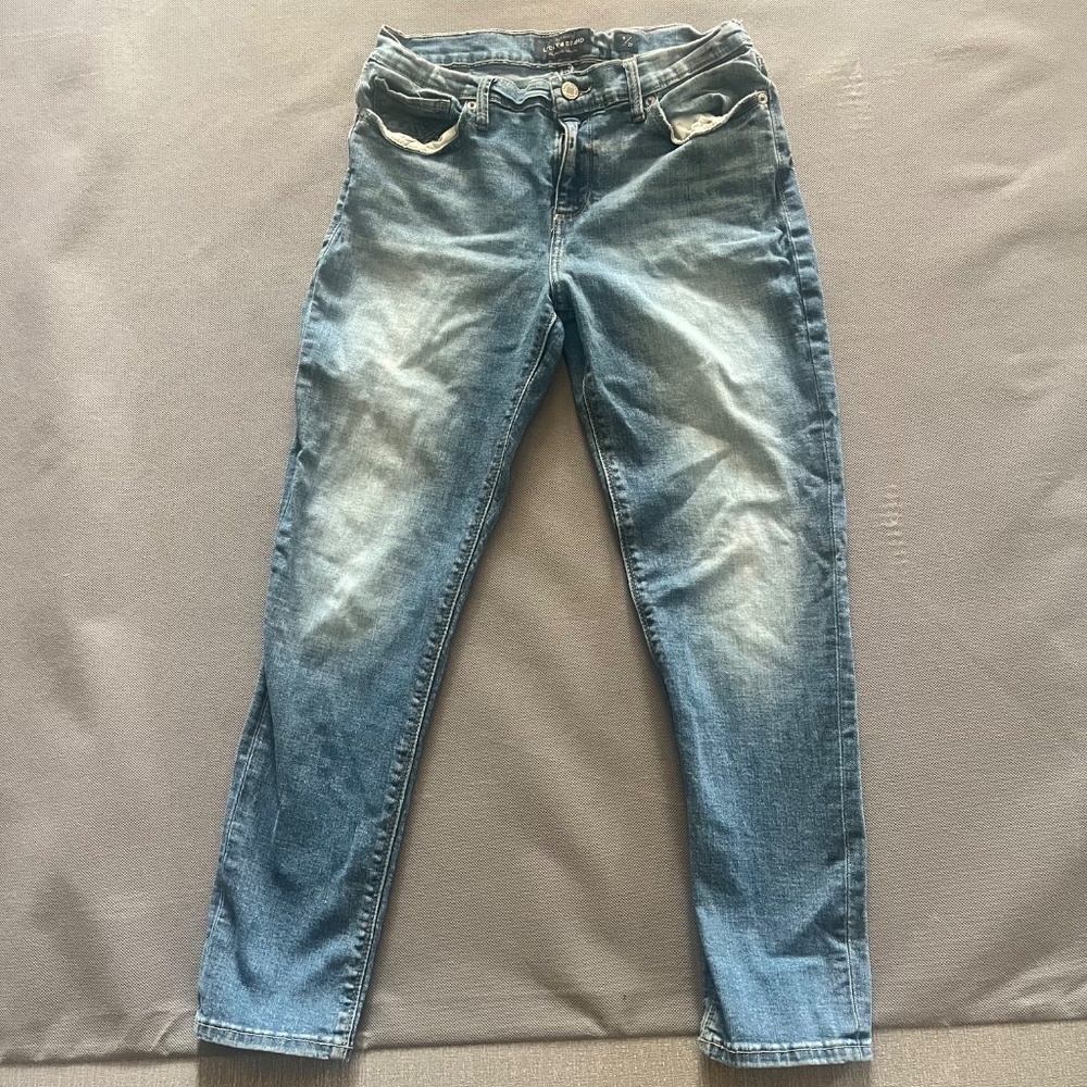 Lucky Brand Denim Light Wash Blue Jeans Brooke Crop Size 8/29 Woman’s Pants - Picture 5 of 9
